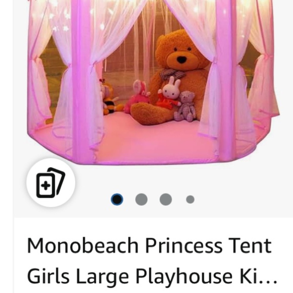 New in box Pink Princess Tent for Kids